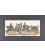 Lanarte borduurpakket katten over het hek van Steve O'connell pn-0008183