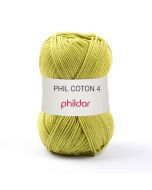 Phil coton 4 is 100% katoen van Phildar, kl.menthe