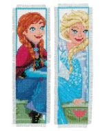 Borduurpakket 2 boekenleggers Sisters forever frozen Disney Vervaco pn-0168474