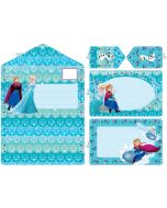 Borduurpakket Borduurkaarten set van 5 Frozen: Elsa en Anna van Vervaco pn-0166249