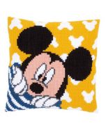 Borduurpakket Disney Mickey kiekeboe kruissteekkussen  voorbedrukt Vervaco pn-0167235