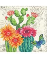 Dimensions borduurpakket cactus bloem 70-35388
