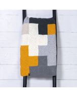 Durable haakpakket Criss-Cross Blanket Grey/Yellow 