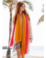 Lana Grossa Silkhair sjaal haken in spinnenpatroon