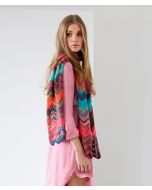 Lana Grossa sjaal van Colorissimo en Silkhair uit Doeken en Co Nr.4