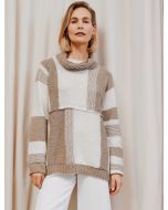 Lana Grossa trui met kraag breien van Bacca M31