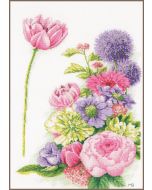 Lanarte borduurpakket bloemenpracht borduren van Marjolein Bastin pn-0198435