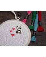 Voorbedrukte stramien van Panda om te borduren (stramien)