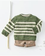 Phildar kinder trui met strepen breien van Phil Nature en Coton 3 (m16,184)