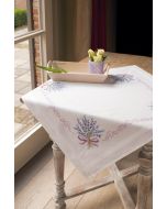 Vervaco tafelkleed  Lavendel borduren PN-0013208 voorbedrukt  kruissteek