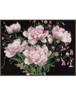 Lanarte borduurpakket roze rozen van Lanarte aida zwart pn-0021224