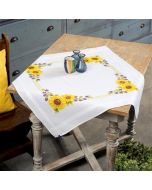 Vervaco borduurpakket tafelkleed zonnebloemen pn-0021761 voorbedrukt borduren