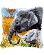  Knooppakket knoopkussen  olifant met jong vervaco pn-0147955