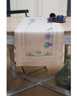 Vervaco borduurpakket tafelloper Lavendel pn-00165726 voorbedrukt borduren