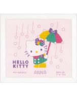 Borduurpakket Geboortetegel Hello Kitty hartjesregen van Vervaco pn-0172797