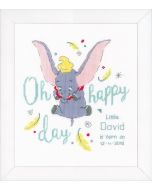 Vervaco borduurpakket geboortetegel Disney Dumbo Oh happy day PN-0176205