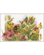 Lanarte borduurpakket Zonnehoedjes en vlinders van Marjolein Bastin borduren PN-0179972