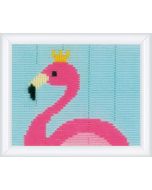 Vervaco kinder borduurpakket flamingo spansteek pn-0179578