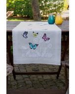 Vervaco tafelkleed vlinderdans borduren pn-0178537 voorbedrukte loper 