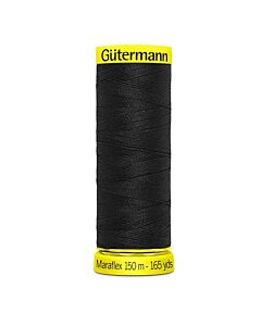 Gütermann Maraflex kleur 000 zwart elastisch naaigaren