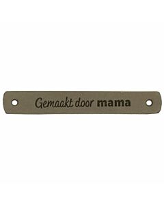 Durable leren label 'made with love' 