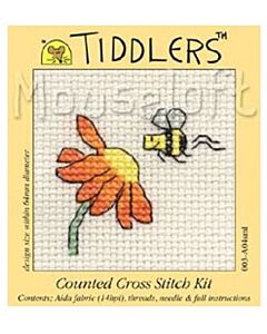 Mouseloft borduurpakket egel met bloem 003-K01 telpatroon