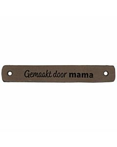 Durable leren label 'made with love' 