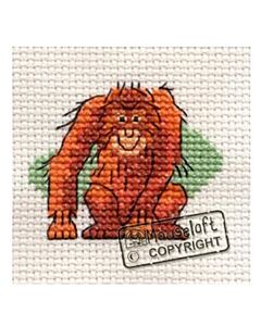 Mouseloft borduurpakket orang-oetan 004-B06 telpatroon