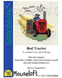 Mouseloft borduurpakket tractor 004-N02 telpatroon