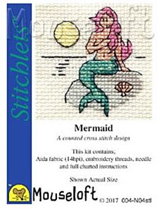 Mouseloft borduurpakket zeemeermin 004-N04 telpatroon