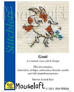 Mouseloft borduurpakket geit 004-R02 telpatroon