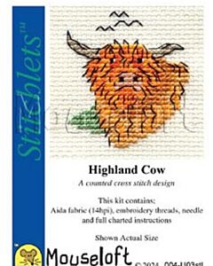 Mouseloft borduurpakket hooglander 004-U03 telpatroon