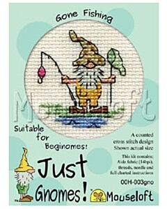 Mouseloft borduurpakket kabouter op de golfbaan 00H-002 telpatroon