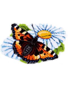 Knoopkleed Vlinder op Margriet  van Vervaco om te knopen  pn-0154242