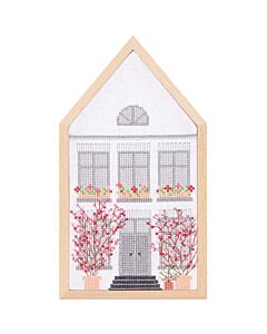 Rico Design borduurpakket Lente huis 100216 telpatroon incl. frame