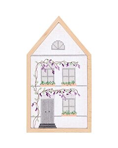 Rico Design borduurpakket Zomerhuis 100217 telpatroon incl. frame