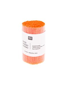 Rico design hooki hooki knoopgaren 6.5cm 100278 (neon oranje)