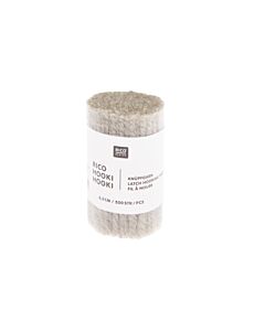 Rico design hooki hooki knoopgaren 6.5cm 100298 (parelgrijs)
