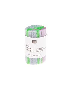 Rico design hooki hooki knoopgaren 6.5cm 100340 (ijsblauw/groen/paars)