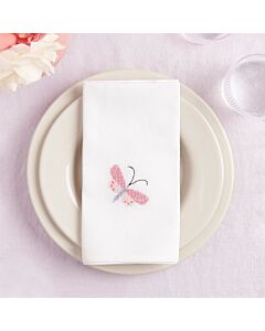 Rico Design borduurpakket 2st. servetten met vlinders 100420 telpatroon
