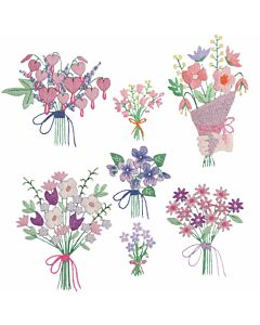 Rico Design plak en stik bloemenboeketten vrij borduren