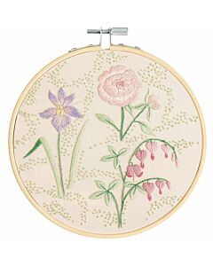 Rico Design borduurpakket lentebloemen 100525 voorbedrukt incl. borduurring