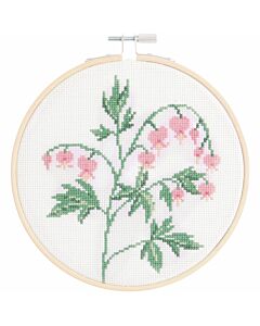 Rico Design borduurpakket bloeiende bloem 100530 telpatroon incl. borduurring