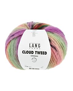 Lang Yarns Cloud Tweed kleur 11 (regenboog, zwart gestippeld)