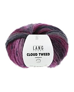 Lang Yarns Cloud Tweed kleur 12 (rood/paars, gestippeld)