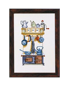 Borduurpakket fornuis blauw van Permin  12-2142