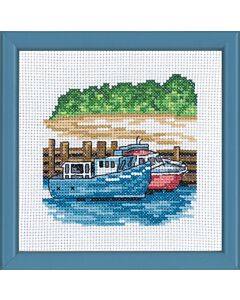 Permin borduurpakket twee zeilschepen 13-8116 telpatroon