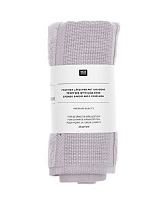 Rico Design lavendel baby slabbetje met aida rand 145028
