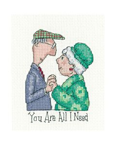 Heritage Crafts borduurpakket 'all I need' 1864A telpatroon 