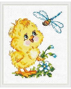 Borduurpakket  kuiken - Magic Needle met telpatroon